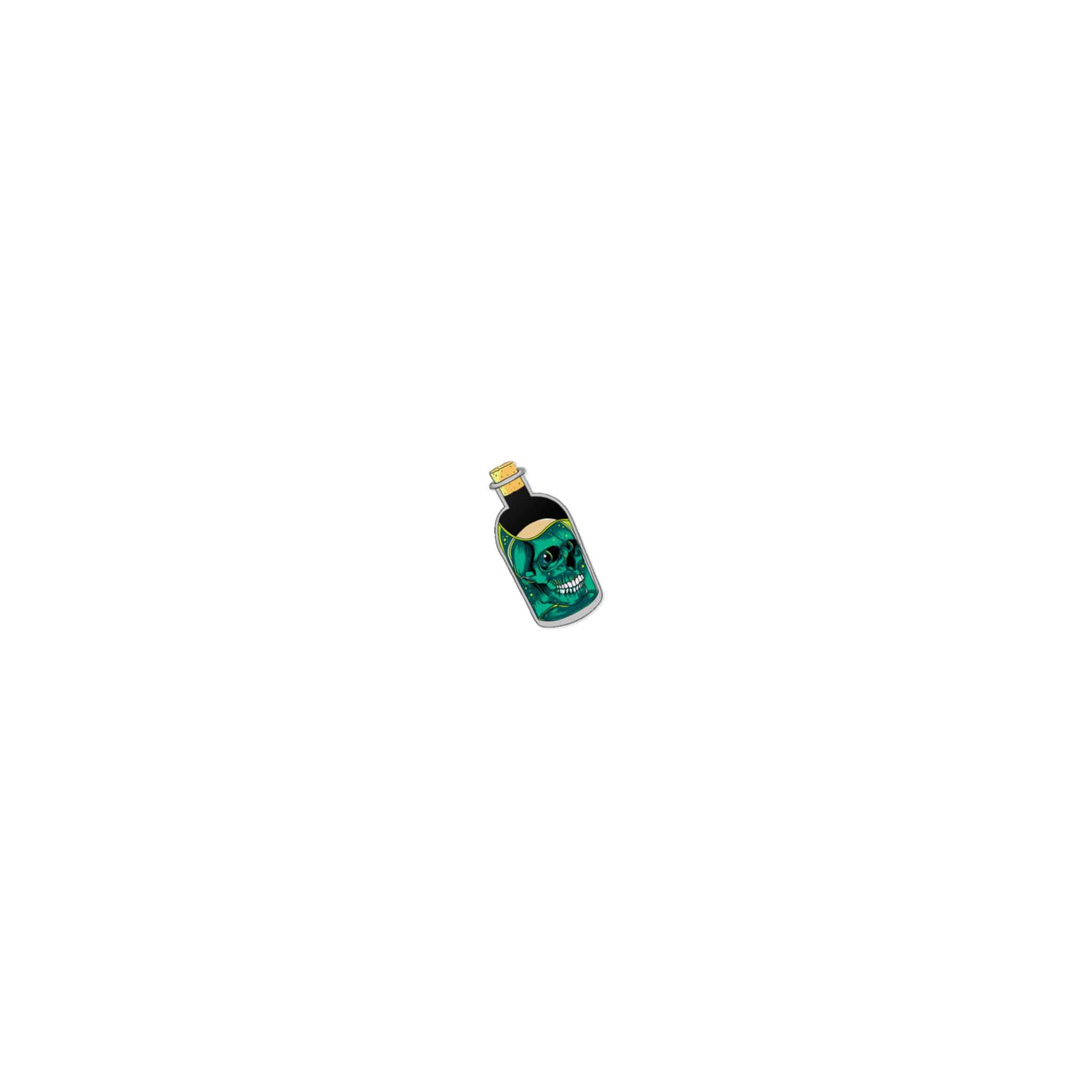 The Skull In the Bottle Contains A Chemical Liquid Design Die Cut Stickers Dtf - Image 7