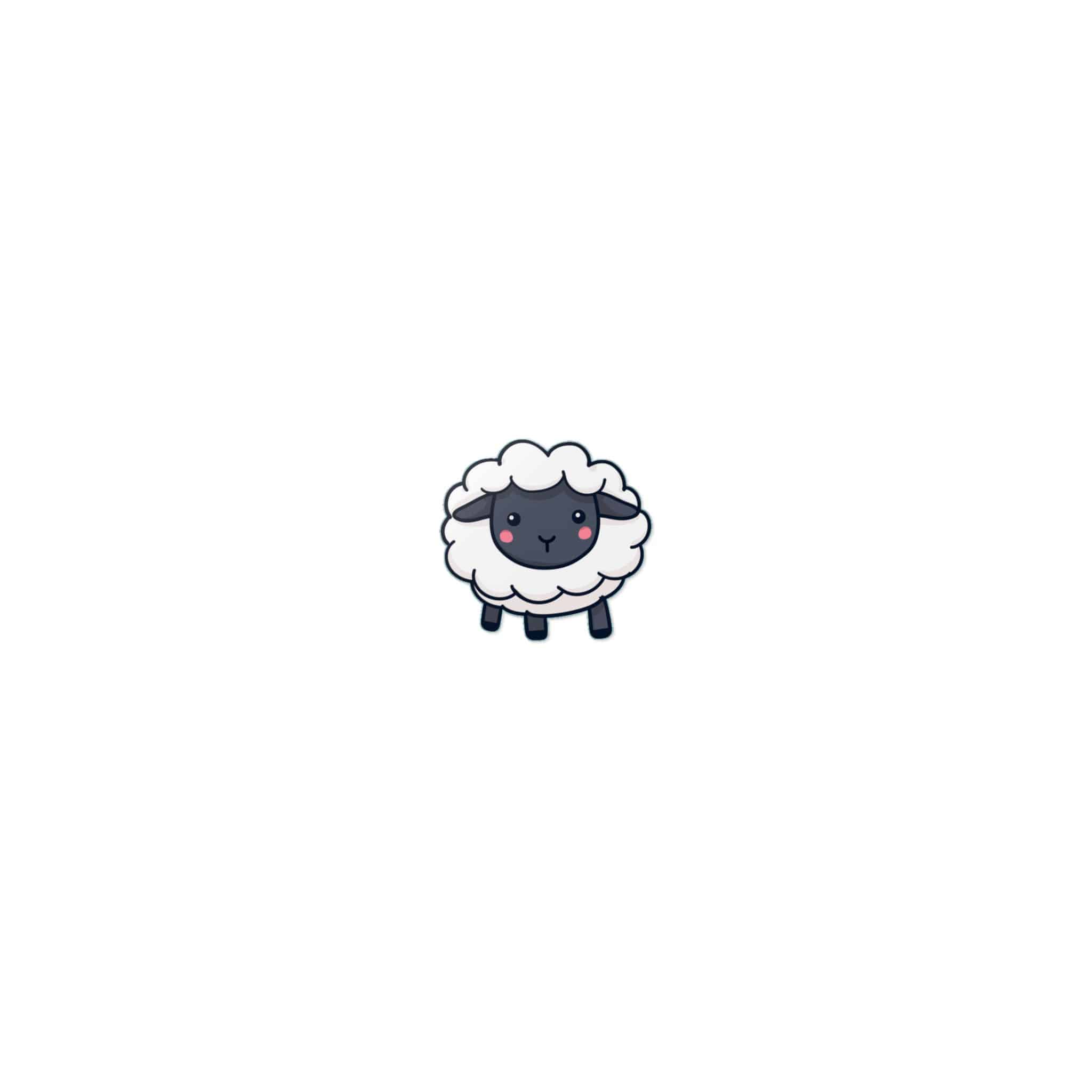 Sheep Vector Cute (1) Die Cut Stickers Dtf - Image 7