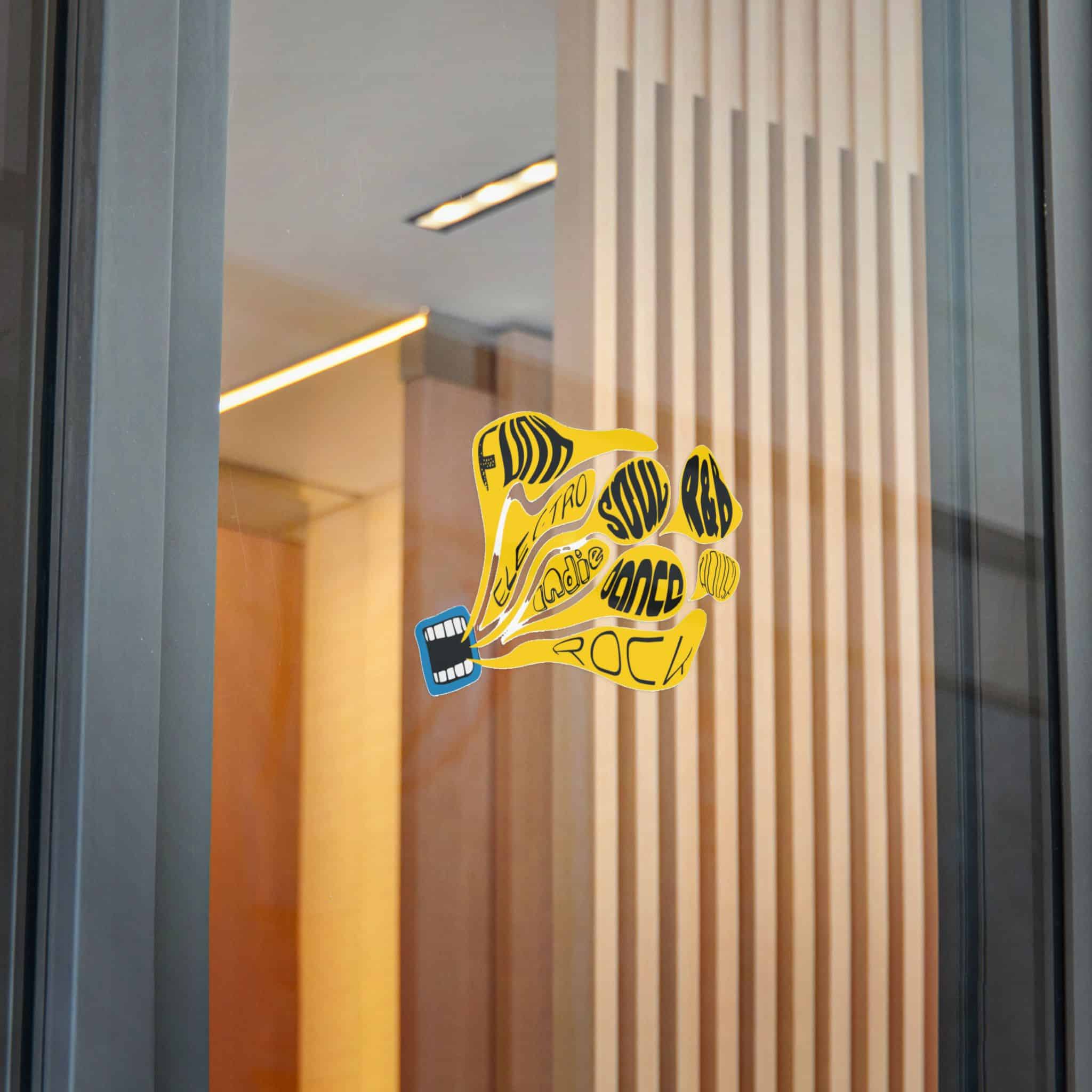 Yellow Object With Word Rock It Die Cut Stickers Dtf - Image 30