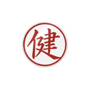 Japanese Good Health Typography Word Die Cut Stickers Dtf