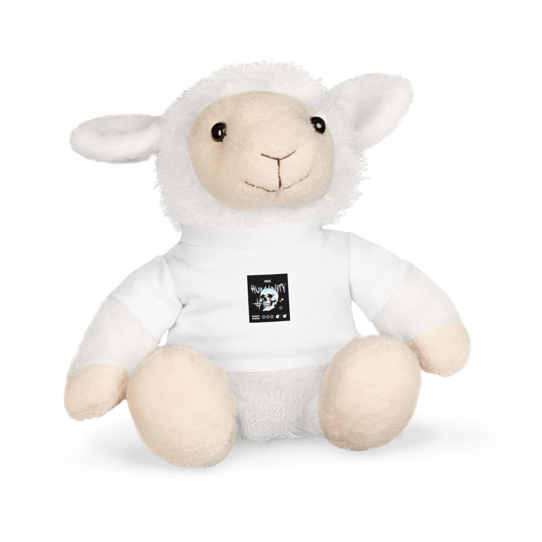 Typography T Shirt Design Humanity Plush Toy With T Shirt - Image 11
