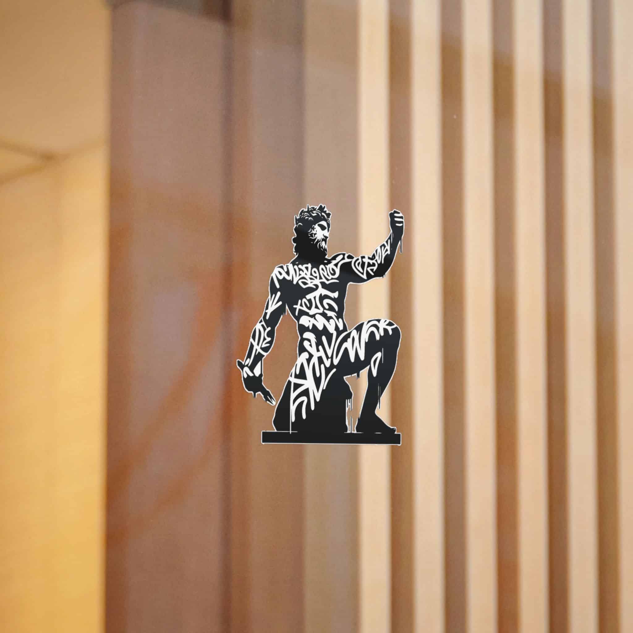 Poseidon Deity Mythology Silhouette Deity Graffiti Tag Hip Hop Street Art Typography (1) Die Cut Stickers Dtf - Image 6