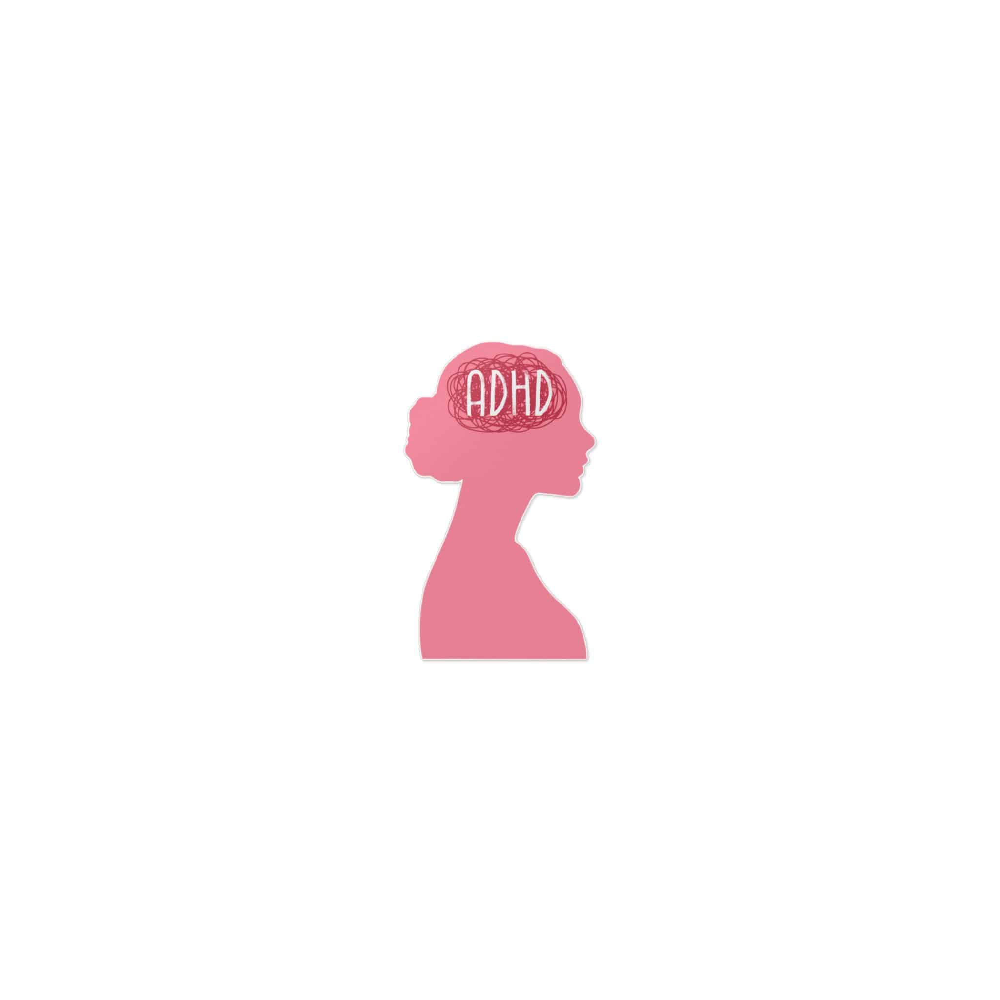 Woman Adhd Die Cut Stickers Dtf - Image 9