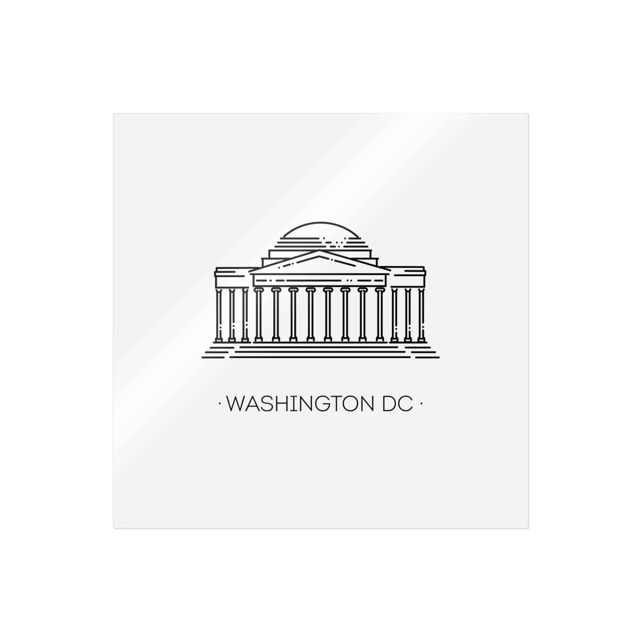 Washington Dc Die Cut Stickers Dtf - Image 19