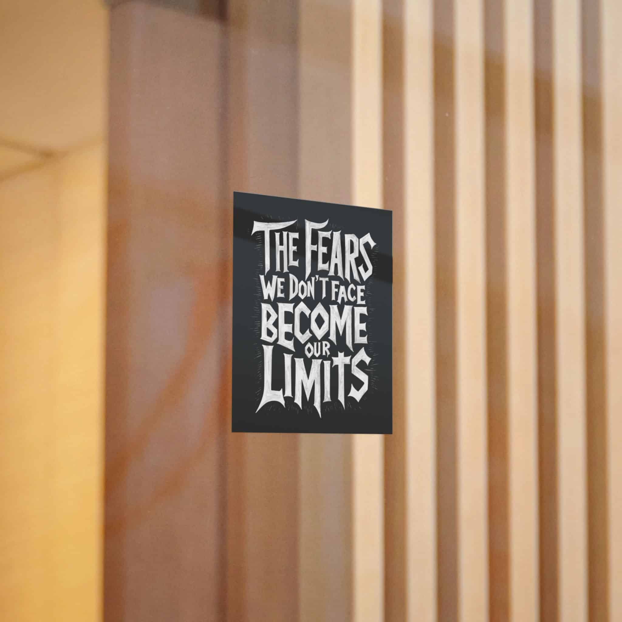 The Fears We Dont Face Become Our Limits Die Cut Stickers Dtf - Image 4