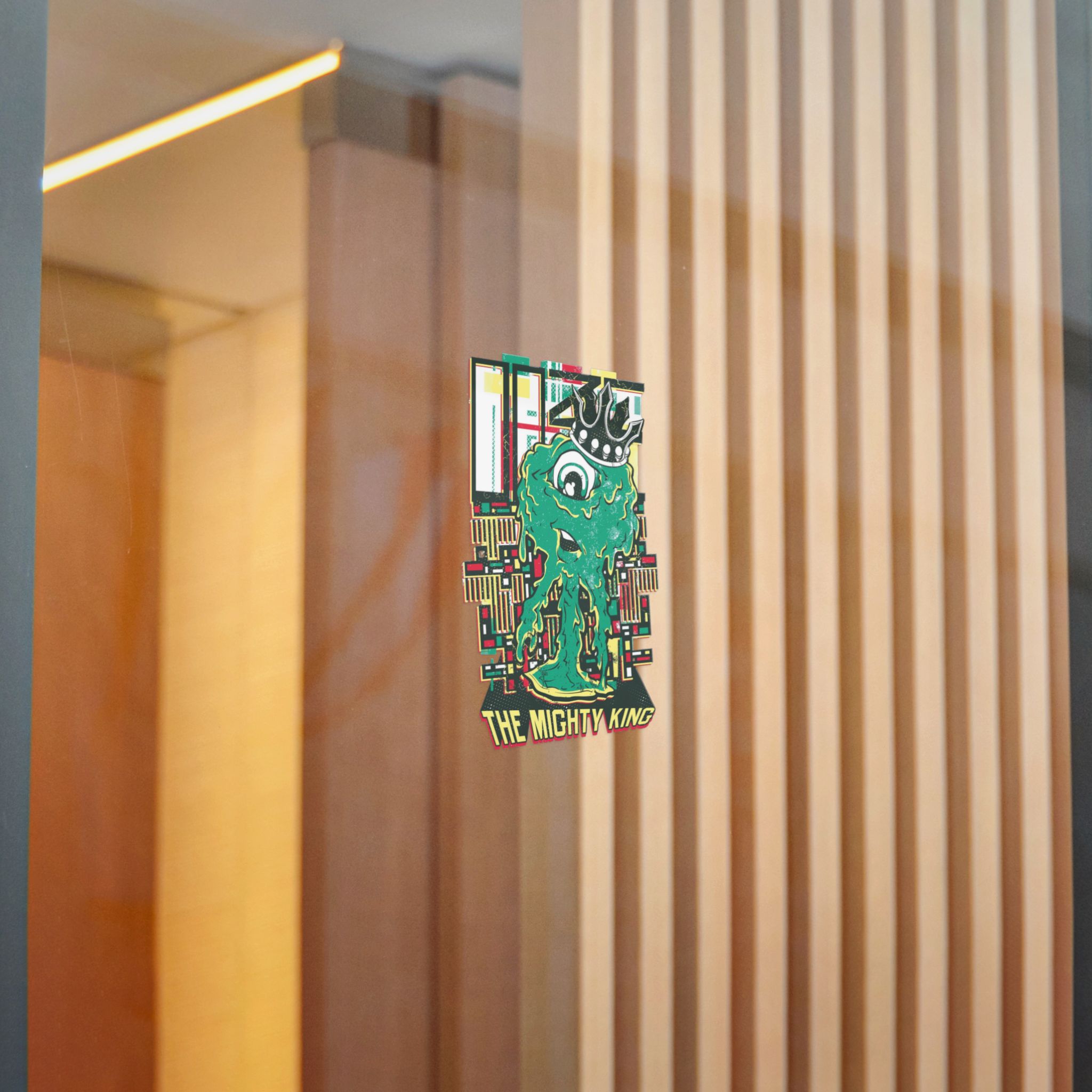 Cyclop Dripping Monster With Royal Crown Die Cut Stickers Dtf - Image 14