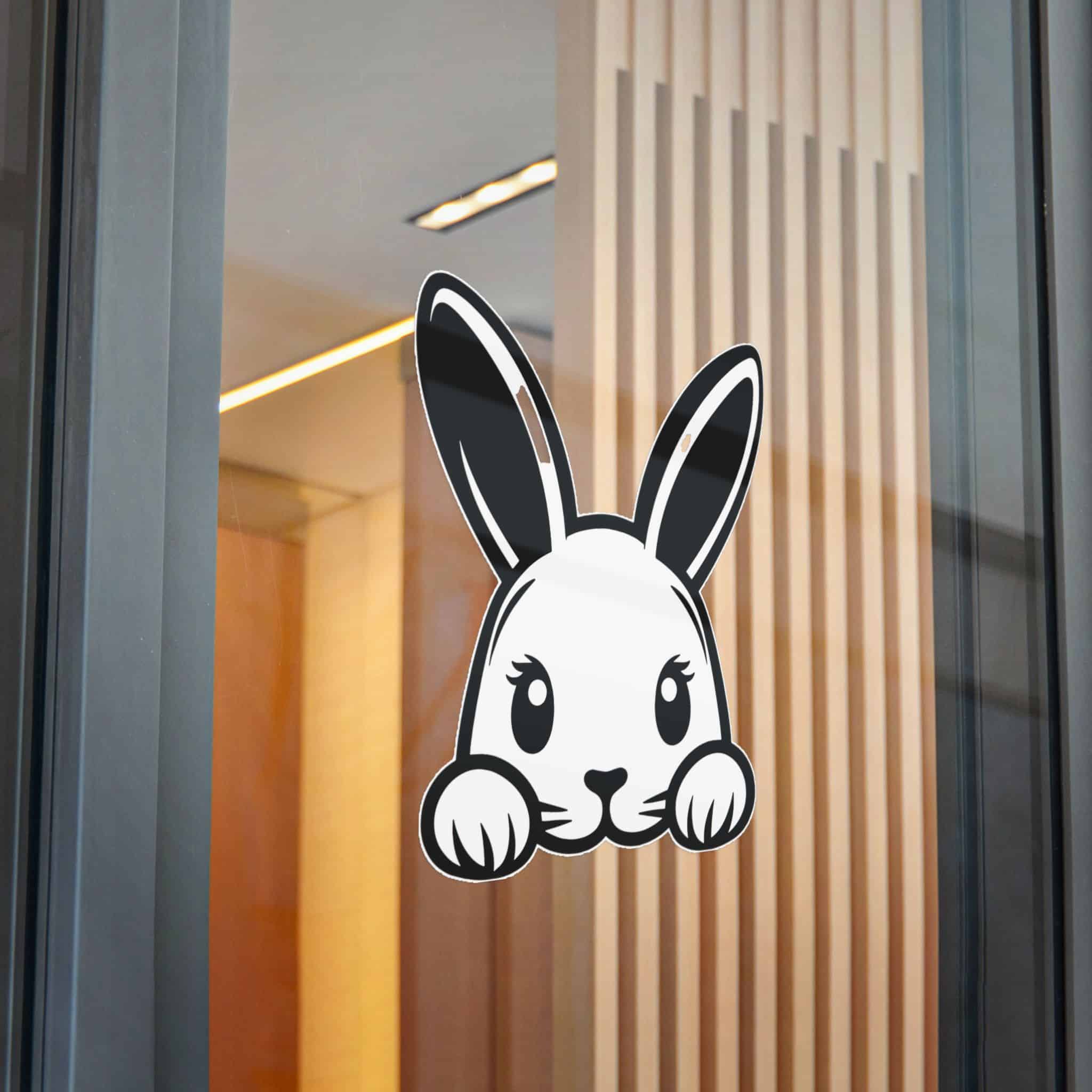 Peeking Rabit Die Cut Stickers Dtf - Image 32