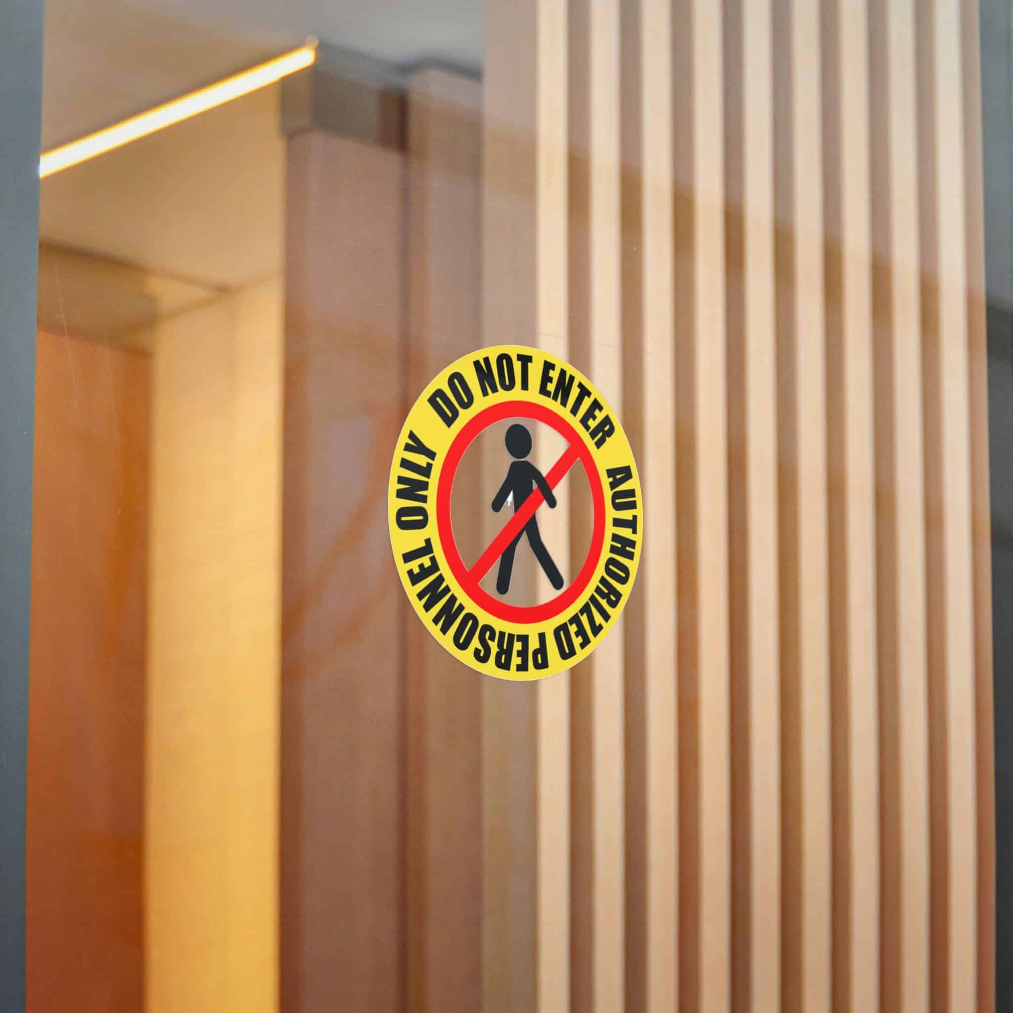 Personnel Only Die Cut Stickers Dtf - Image 14