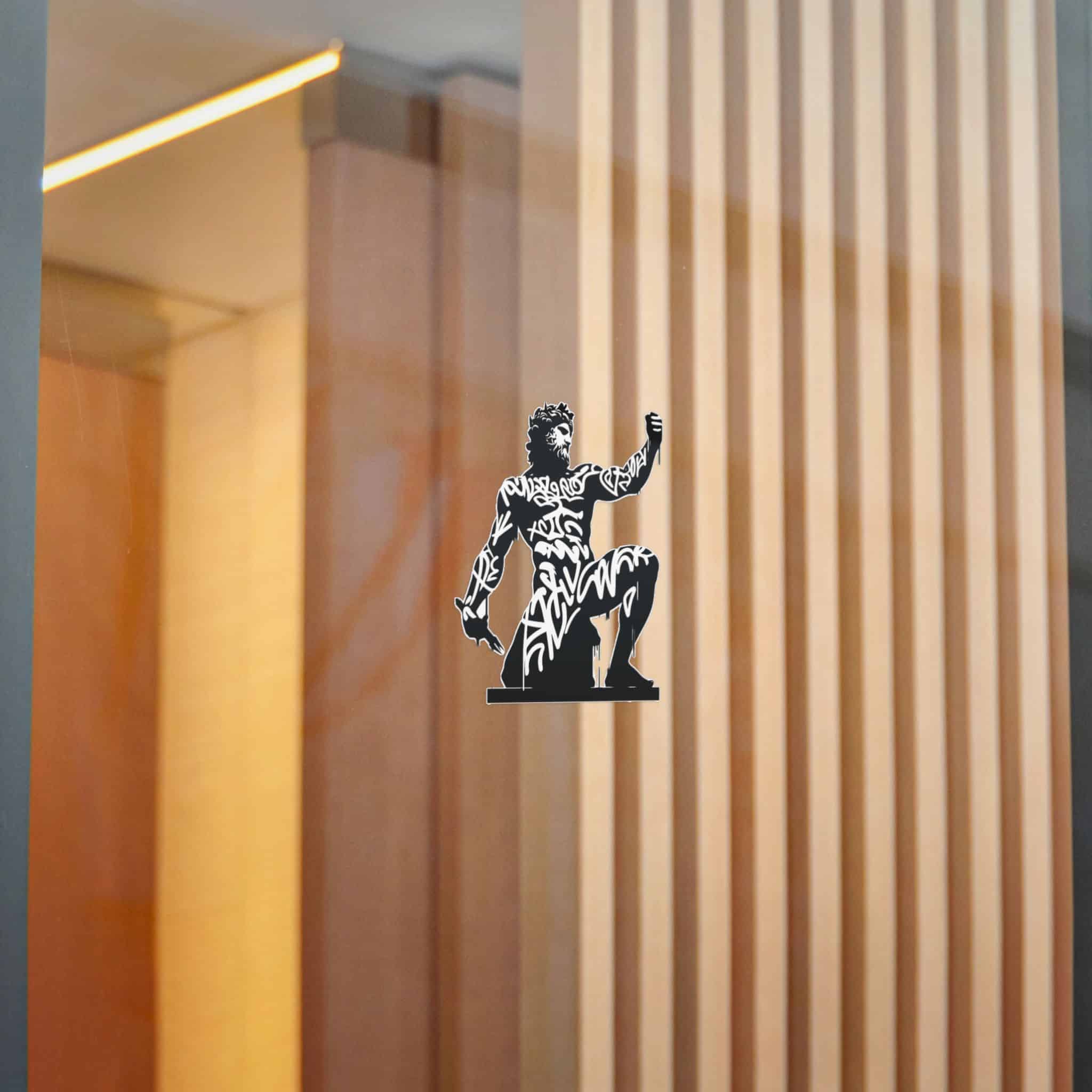 Poseidon Deity Mythology Silhouette Deity Graffiti Tag Hip Hop Street Art Typography (1) Die Cut Stickers Dtf - Image 14
