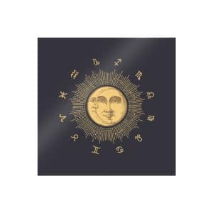 Zodiac Circle With Sun Crescent Drawing Die Cut Stickers Dtf