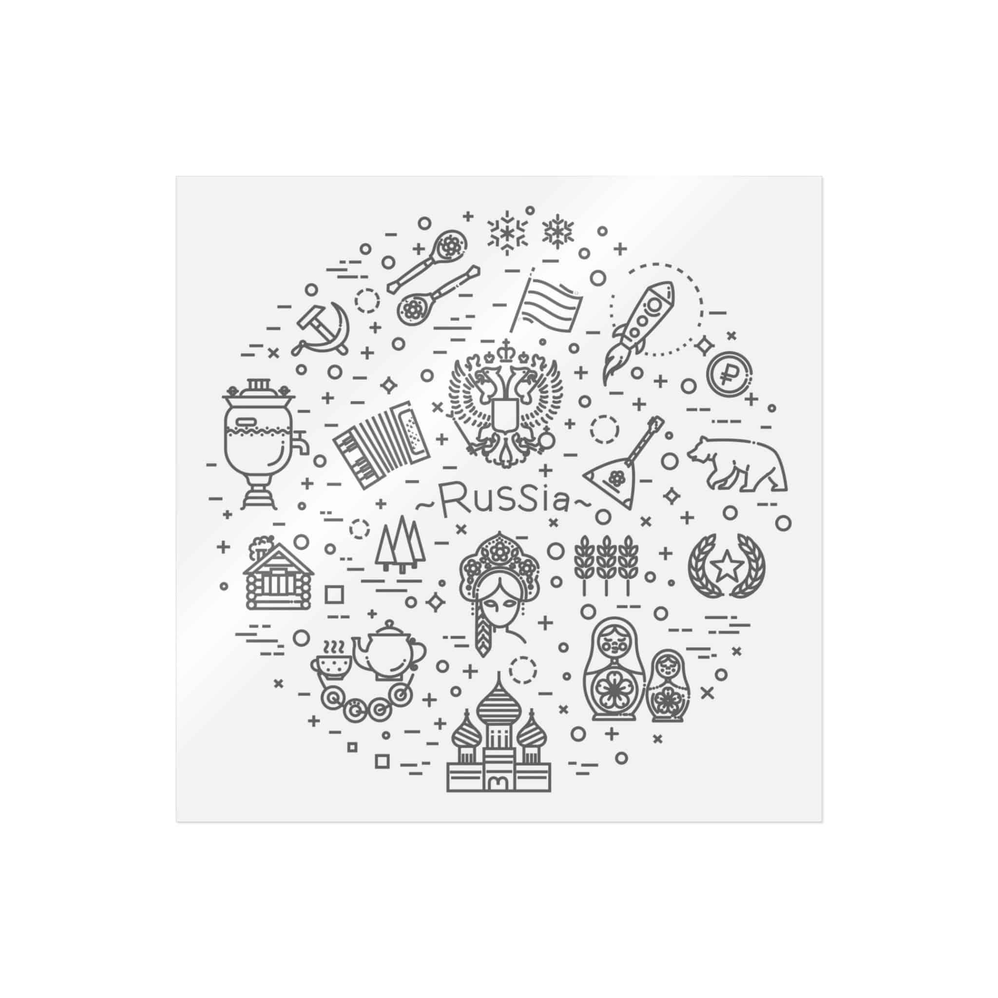 Russia Die Cut Stickers Dtf - Image 11