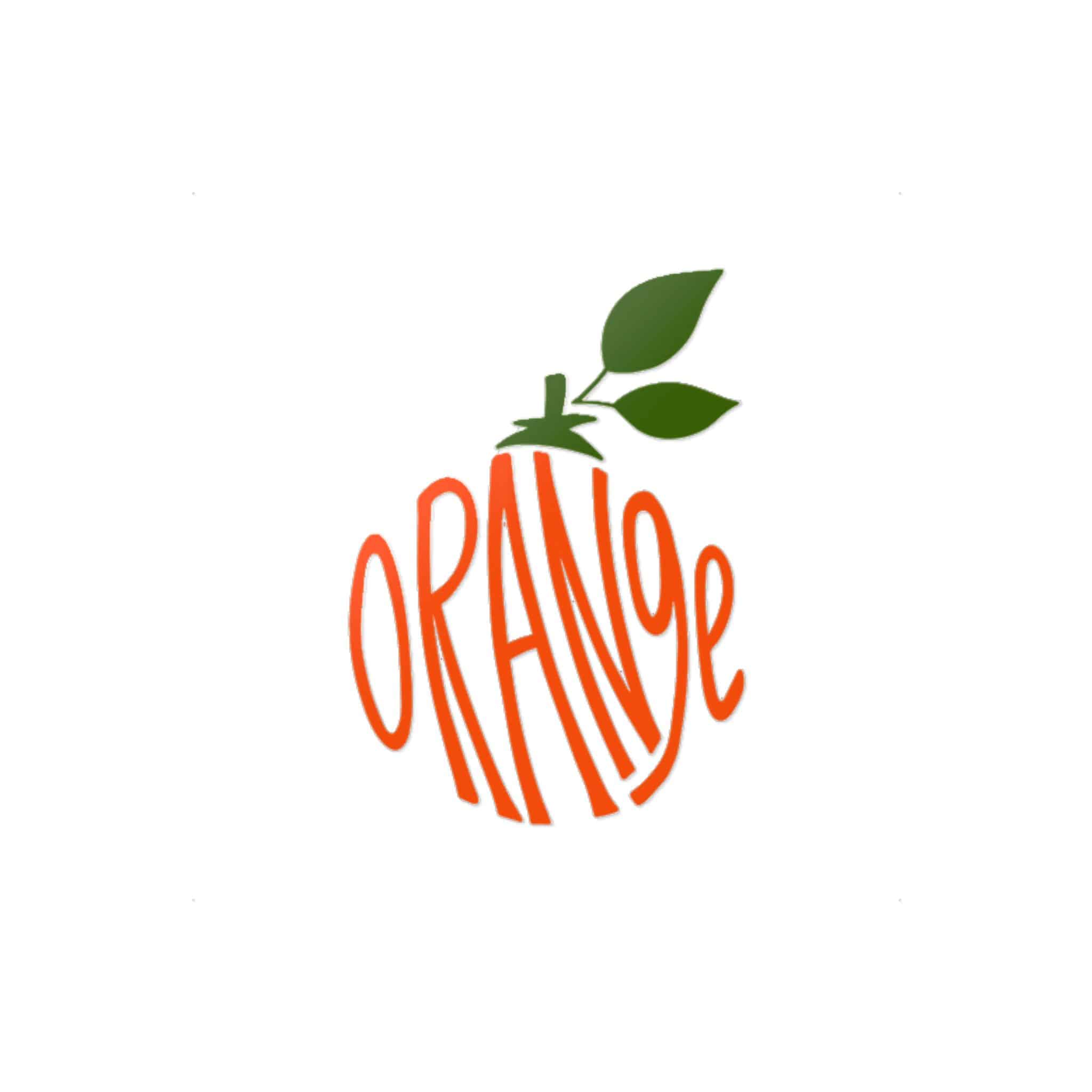Orange Die Cut Stickers Dtf