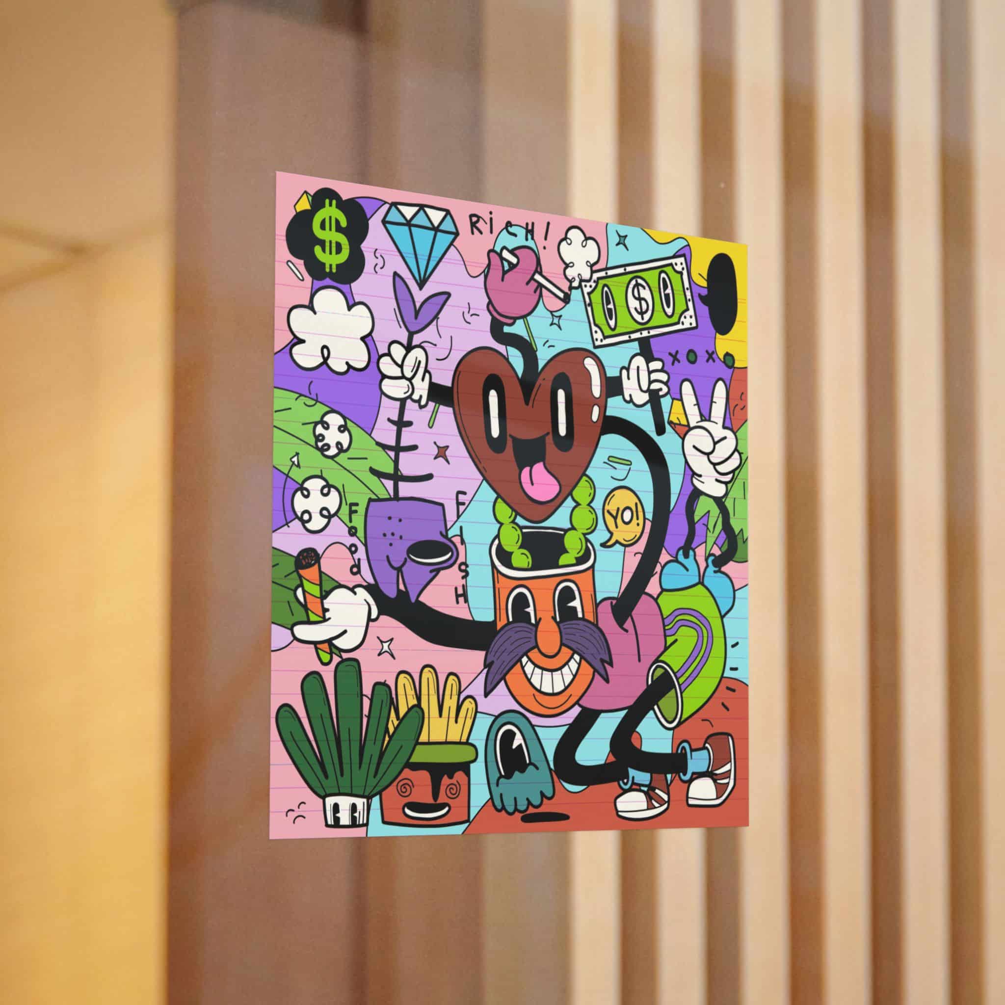 Funny Cute Comic Characters Die Cut Stickers Dtf - Image 12