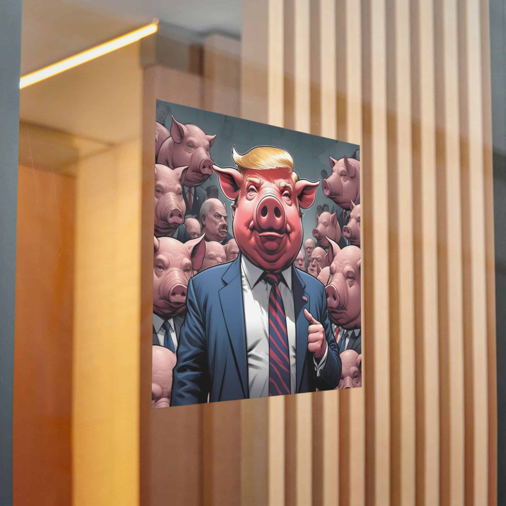 President Pig 3 Die Cut Stickers Dtf - Image 22