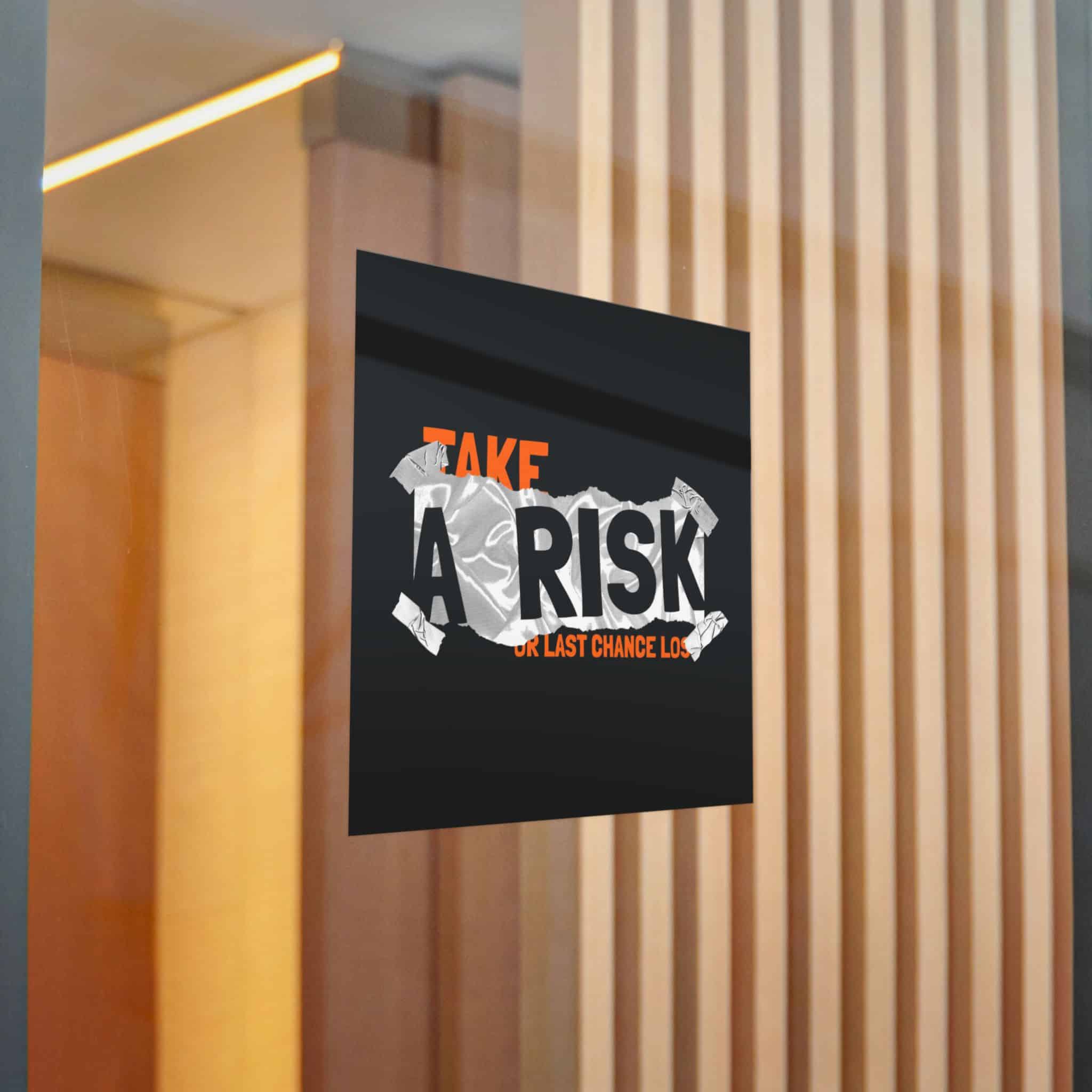 Take A Risk Slogan Simple Vintage Fashion Die Cut Stickers Dtf - Image 20