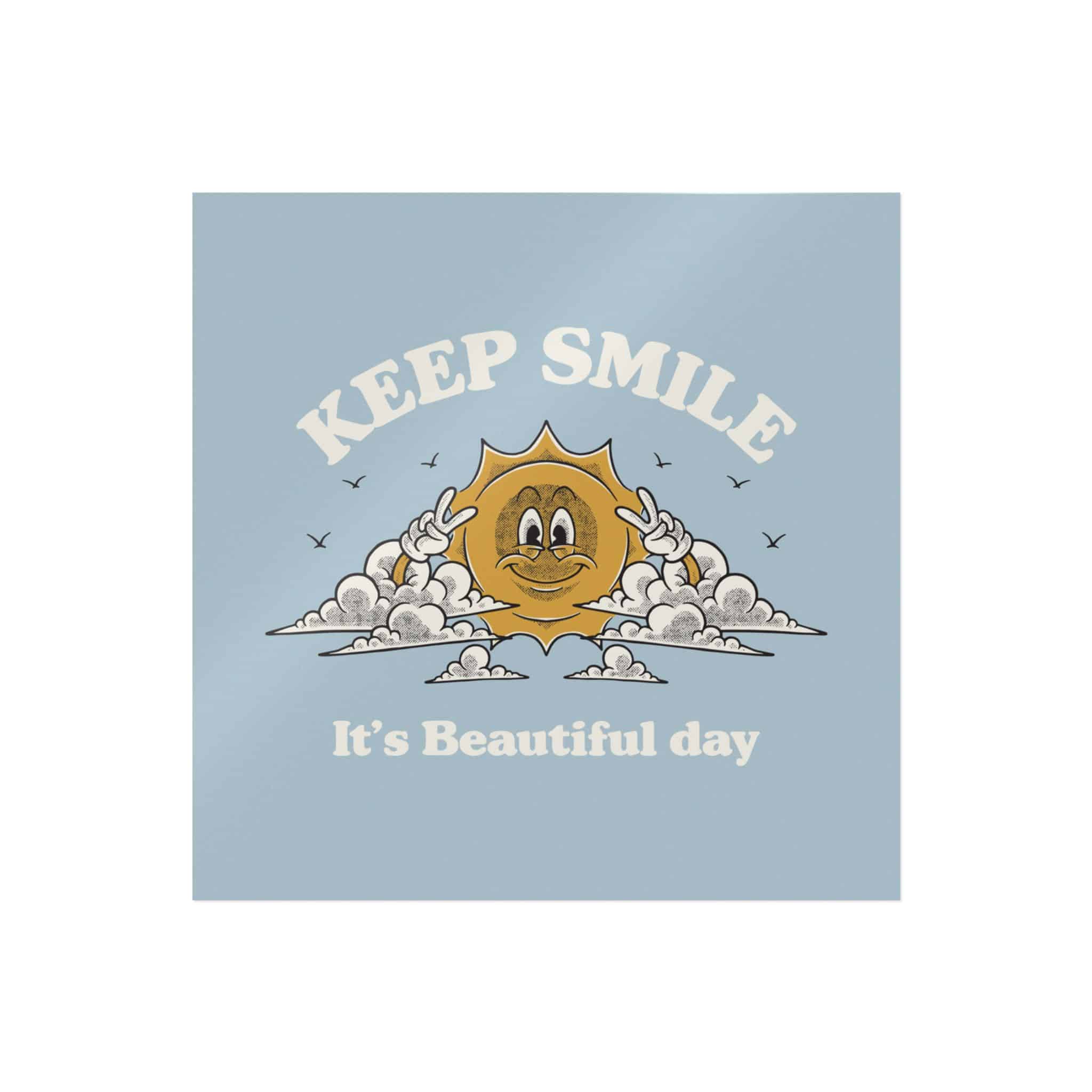 Happy Sun Clouds Retro Cartoon Mascot Die Cut Stickers Dtf - Image 5