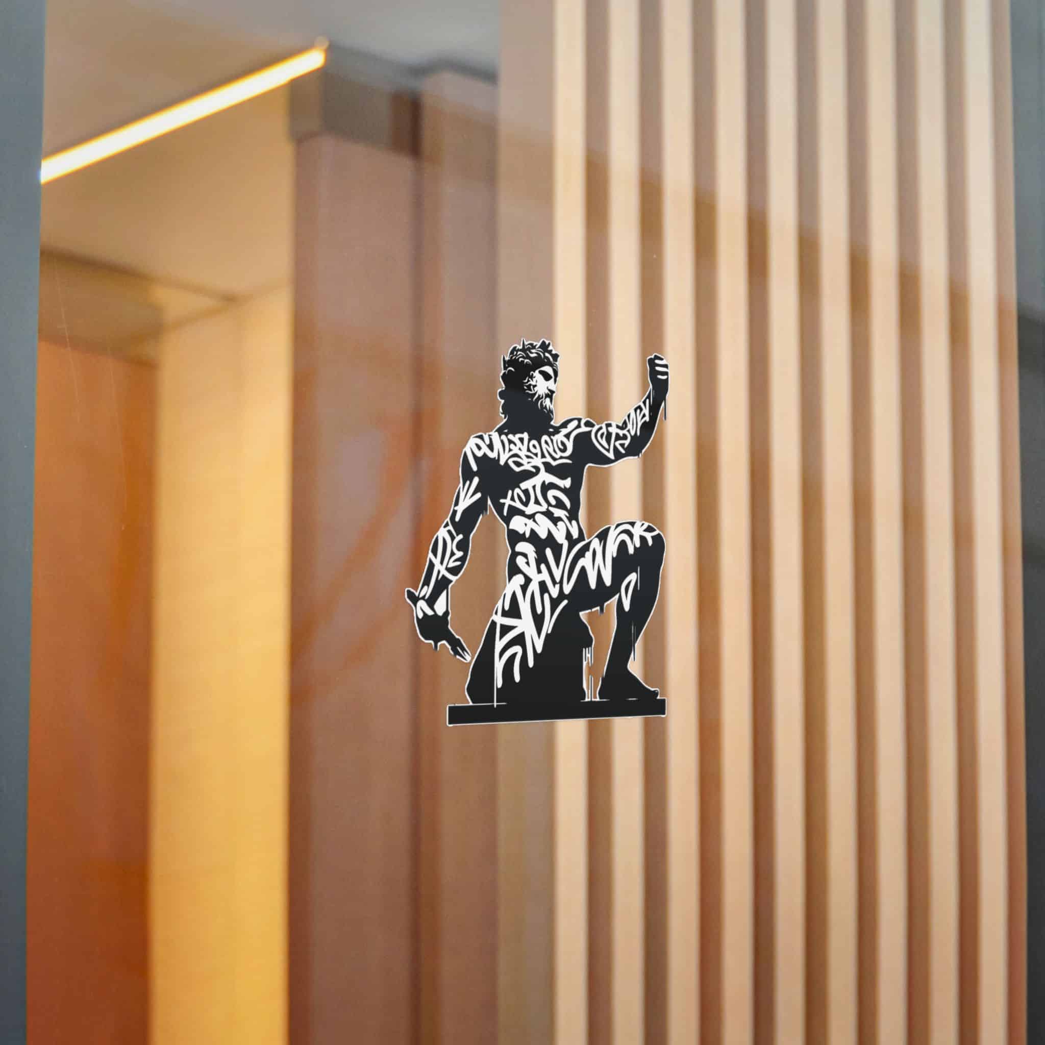 Poseidon Deity Mythology Silhouette Deity Graffiti Tag Hip Hop Street Art Typography (1) Die Cut Stickers Dtf - Image 20
