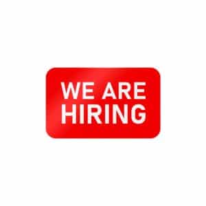 We Are Hiring 162518 Die Cut Stickers Dtf