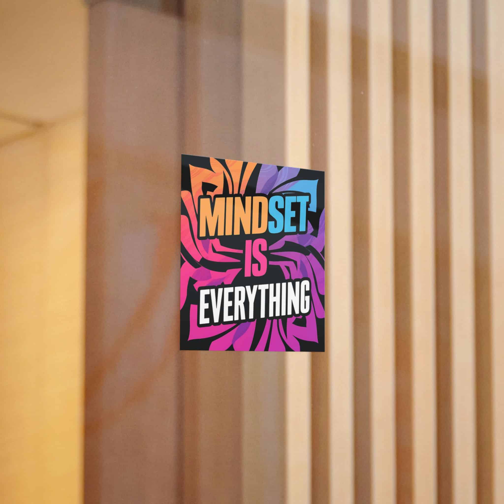 Mindset Is Everything 3 Die Cut Stickers Dtf - Image 4